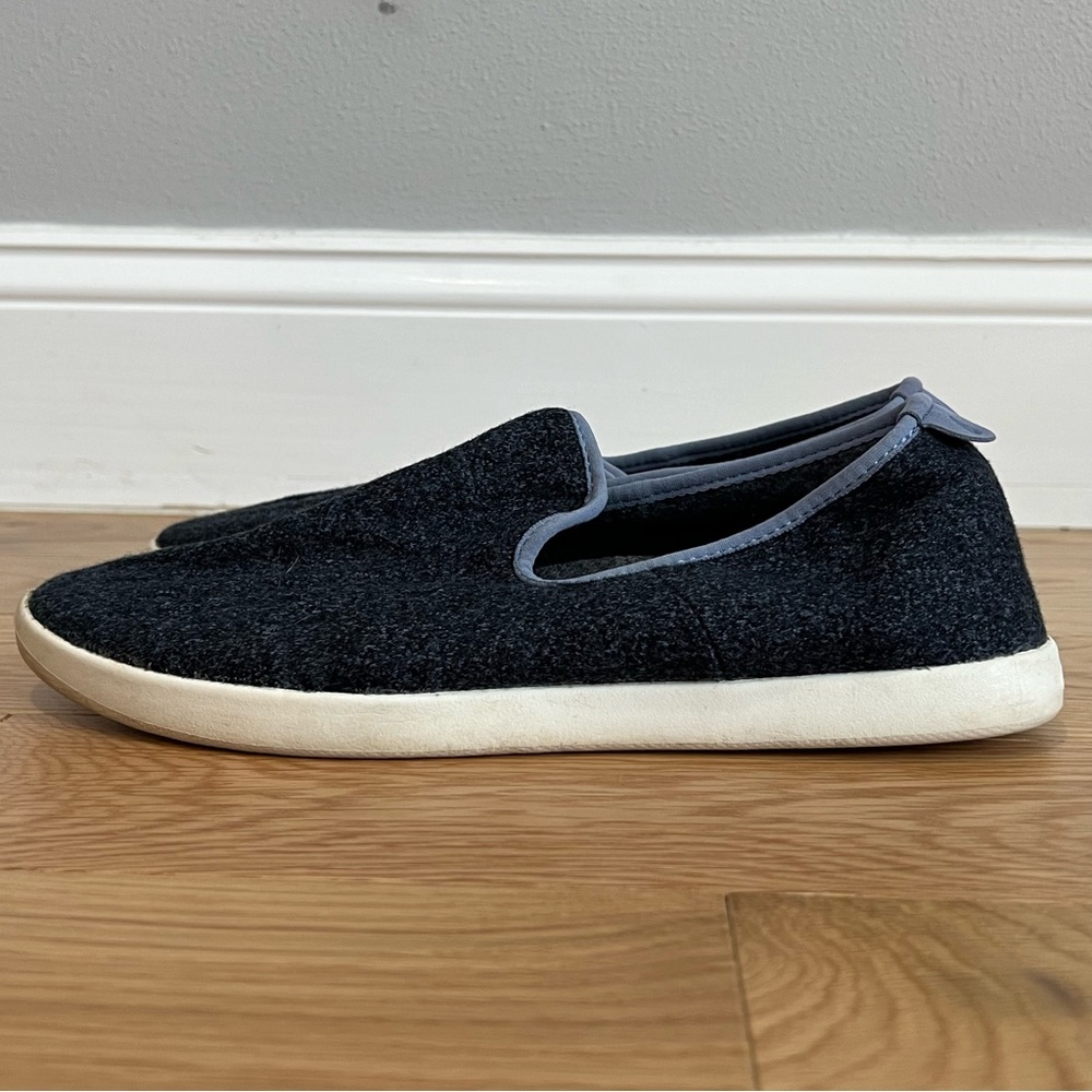 Allbirds Wool Loafers Navy Blue Slipon Shoes - Size 10